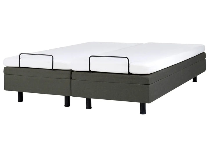 Adjustable Bed without Headboard Fabric 180 x 200 cm (EU Super King) Dark Grey Antioch