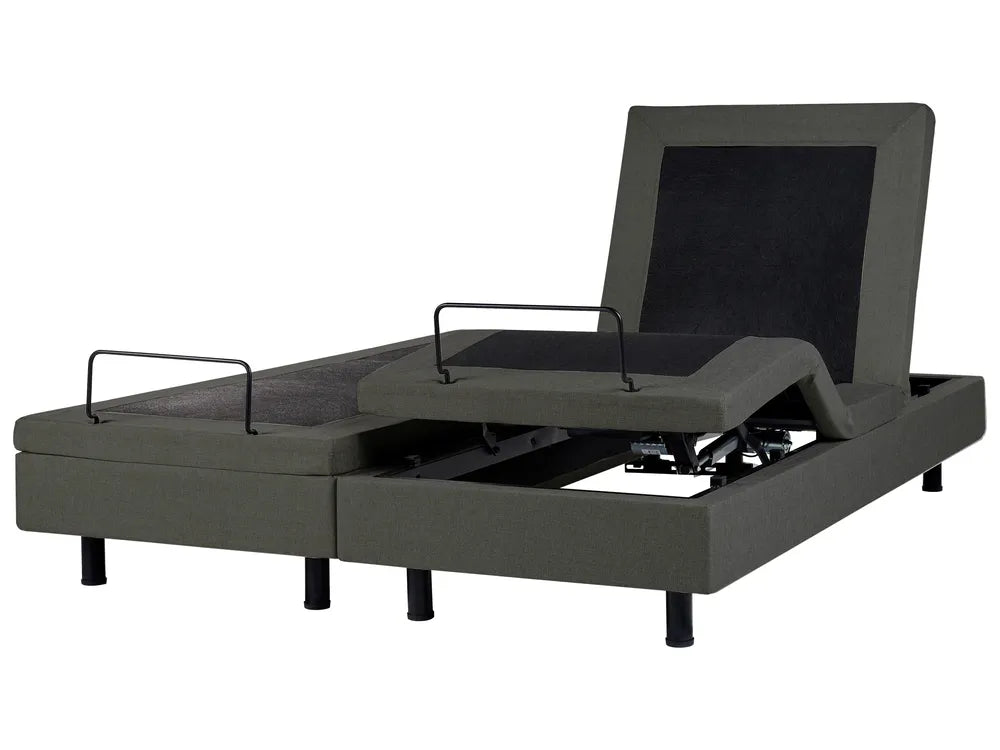 Adjustable Bed without Headboard Fabric 180 x 200 cm (EU Super King) Dark Grey Antioch