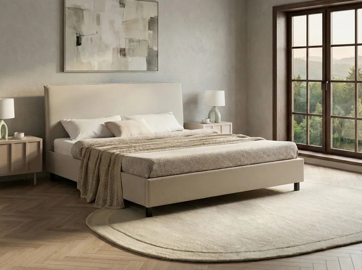 Bed Fabric 180 x 200 cm (EU Super King) Beige Morghen