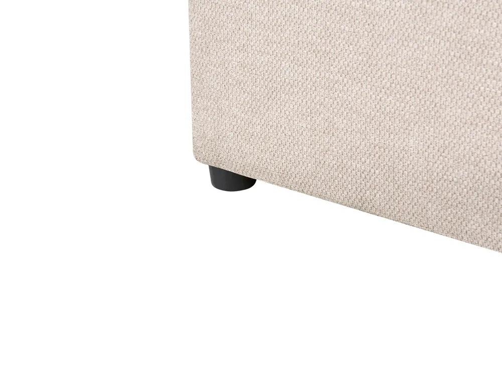 Divan Bed with Storage Fabric 180 x 200 cm (EU Super King) Light Beige Gurtha