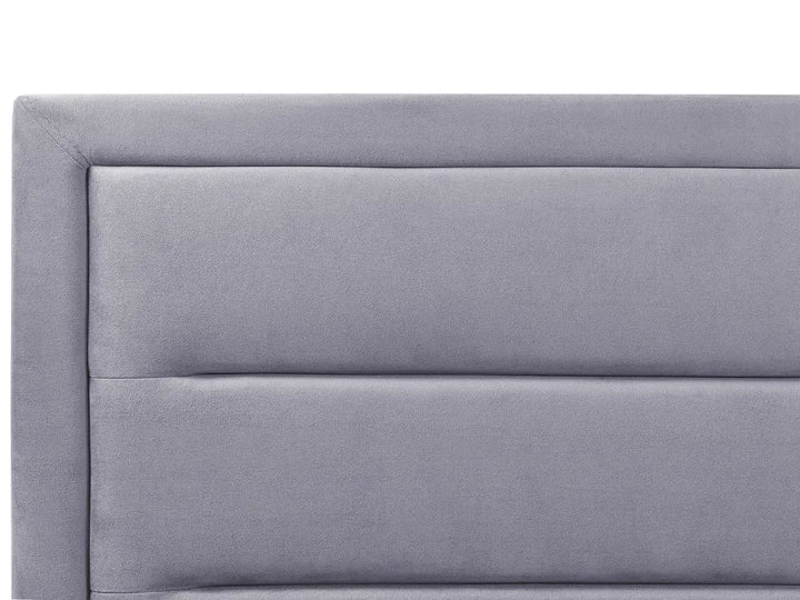 Ottoman Bed Velvet 180 x 200 cm (EU Super King) Dark Grey Deilyn
