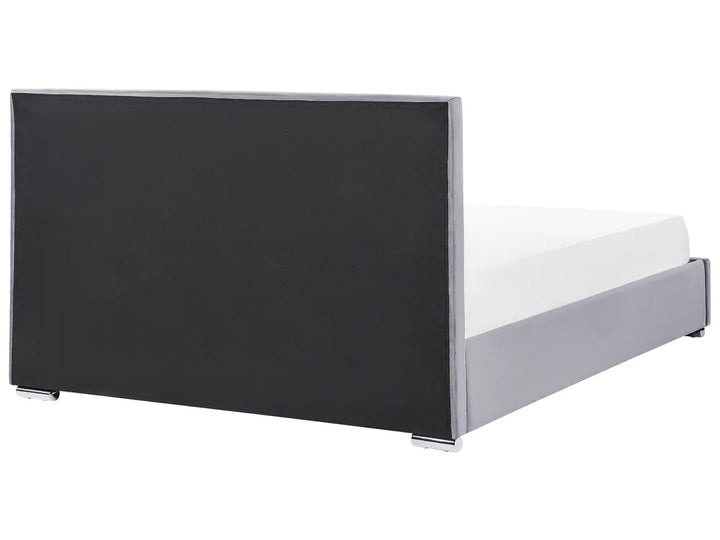 Ottoman Bed Velvet 180 x 200 cm (EU Super King) Dark Grey Deilyn