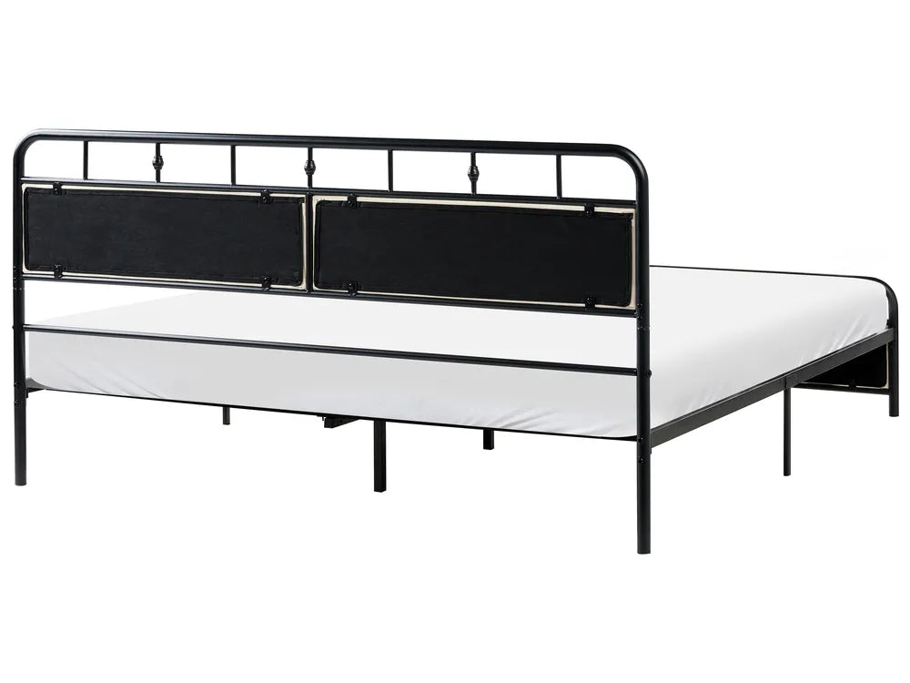 Bed Metal 180 x 200 cm Black Dalina
