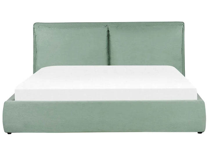 Ottoman Bed Velvet 180 x 200 cm (EU Super King) Mint Green Tagen