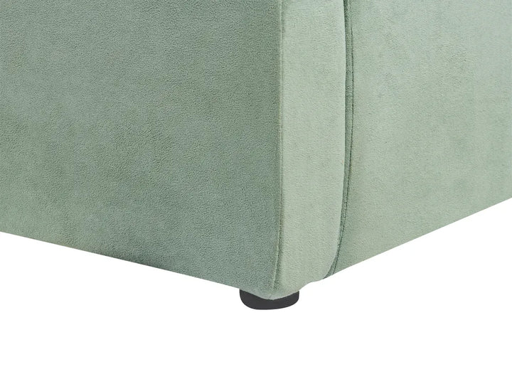 Ottoman Bed Velvet 180 x 200 cm (EU Super King) Mint Green Tagen