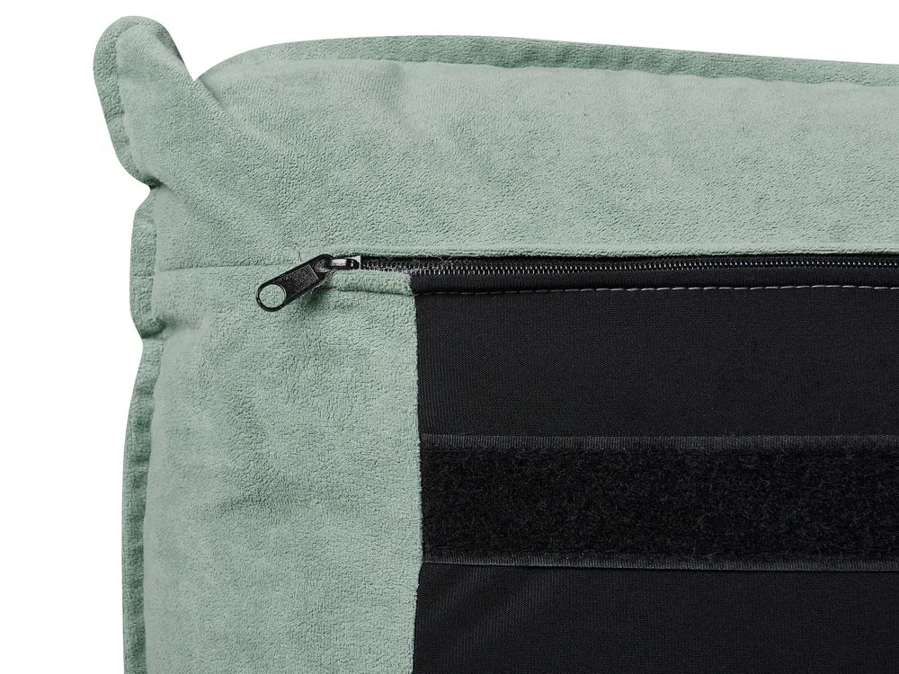 Ottoman Bed Velvet 180 x 200 cm (EU Super King) Mint Green Tagen