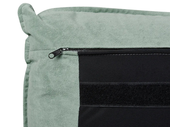 Ottoman Bed Velvet 180 x 200 cm (EU Super King) Mint Green Tagen