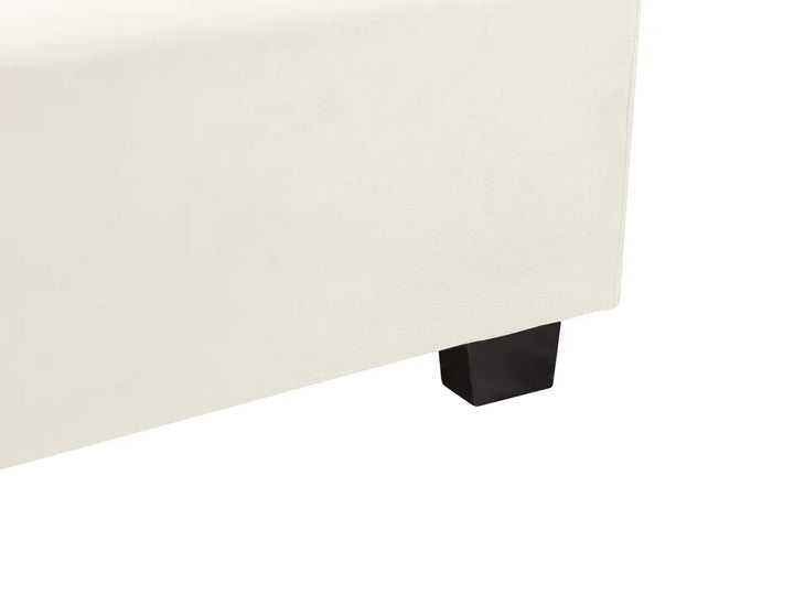 Bed Velvet 180 x 200 cm (EU Super King) Off-White Stauton