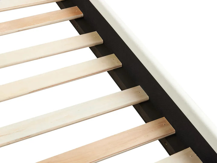 Bed Velvet 180 x 200 cm (EU Super King) Off-White Stauton