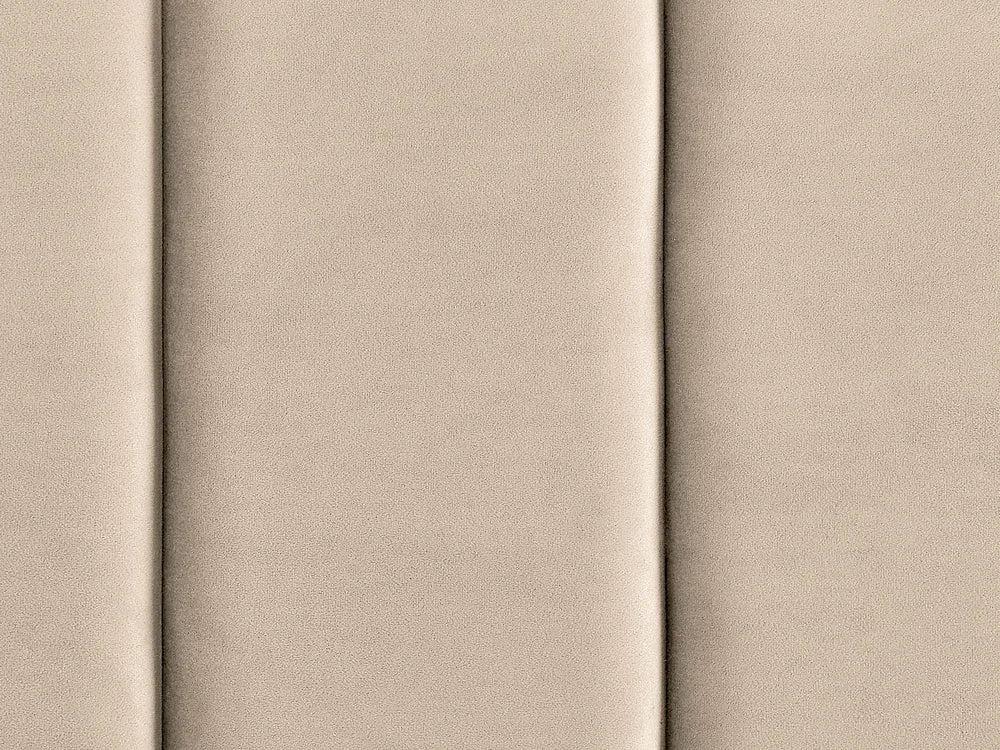 Bed Velvet 180 x 200 cm (EU Super King) Beige Gaillarde