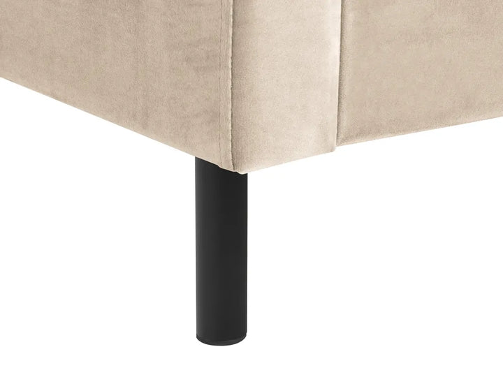 Bed Velvet 180 x 200 cm (EU Super King) Beige Gaillarde
