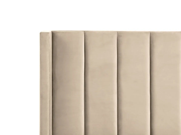 Bed Velvet 180 x 200 cm (EU Super King) Beige Gaillarde
