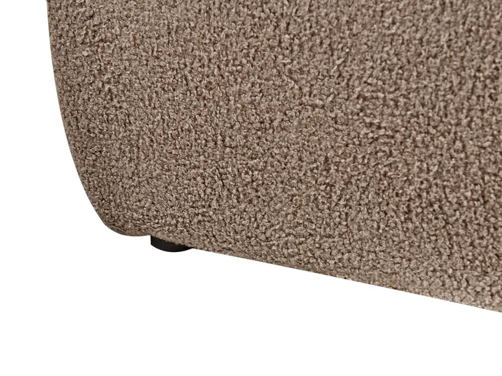 Bed Boucle 180 x 200 cm (EU Super King) Brown Tagen
