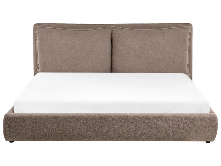 Bed Boucle 180 x 200 cm (EU Super King) Brown Tagen