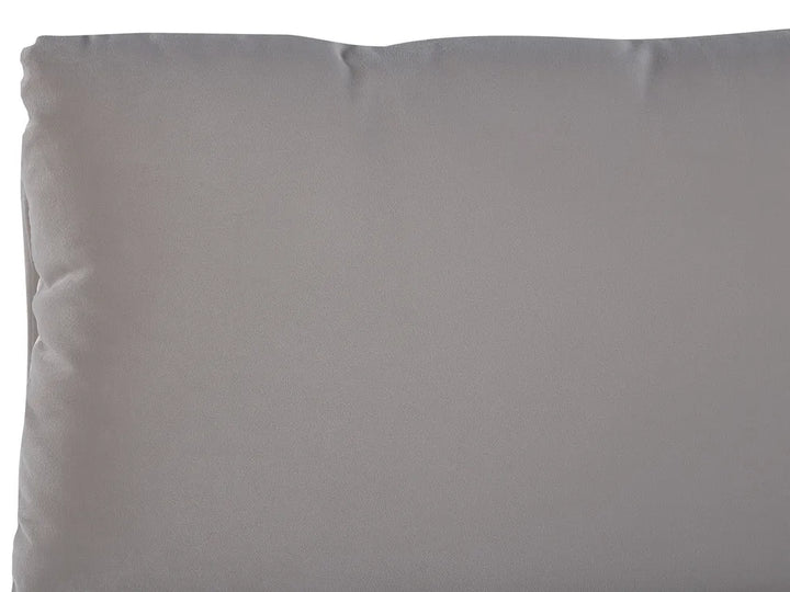 Ottoman Bed Velvet 180 x 200 cm (EU Super King) Light Grey Juanetta