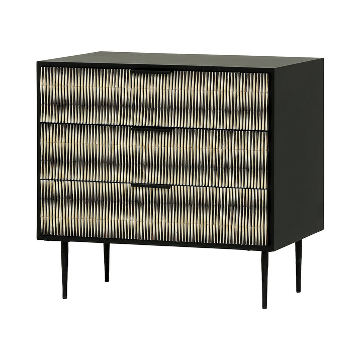 Imperia bone inlay chest with sculptural design