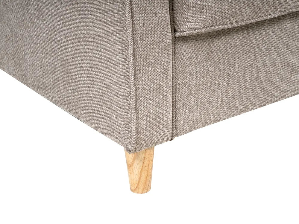 Sofa 2 Seater RONNEBY Fabric Light Brown Dopely