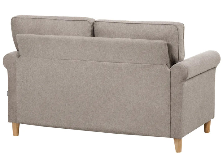 Sofa 2 Seater RONNEBY Fabric Light Brown Dopely