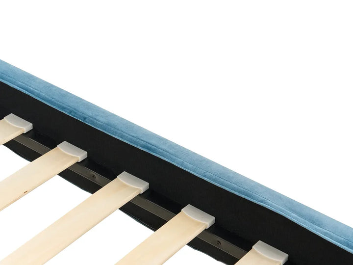 Bed Velvet 90 x 200 cm (EU Single) Light Blue Heiki