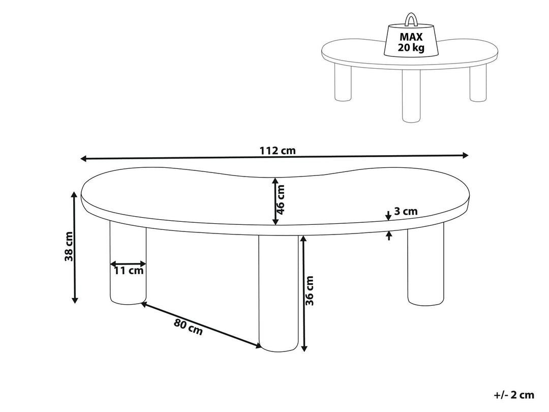 Alsacia Coffee Table White