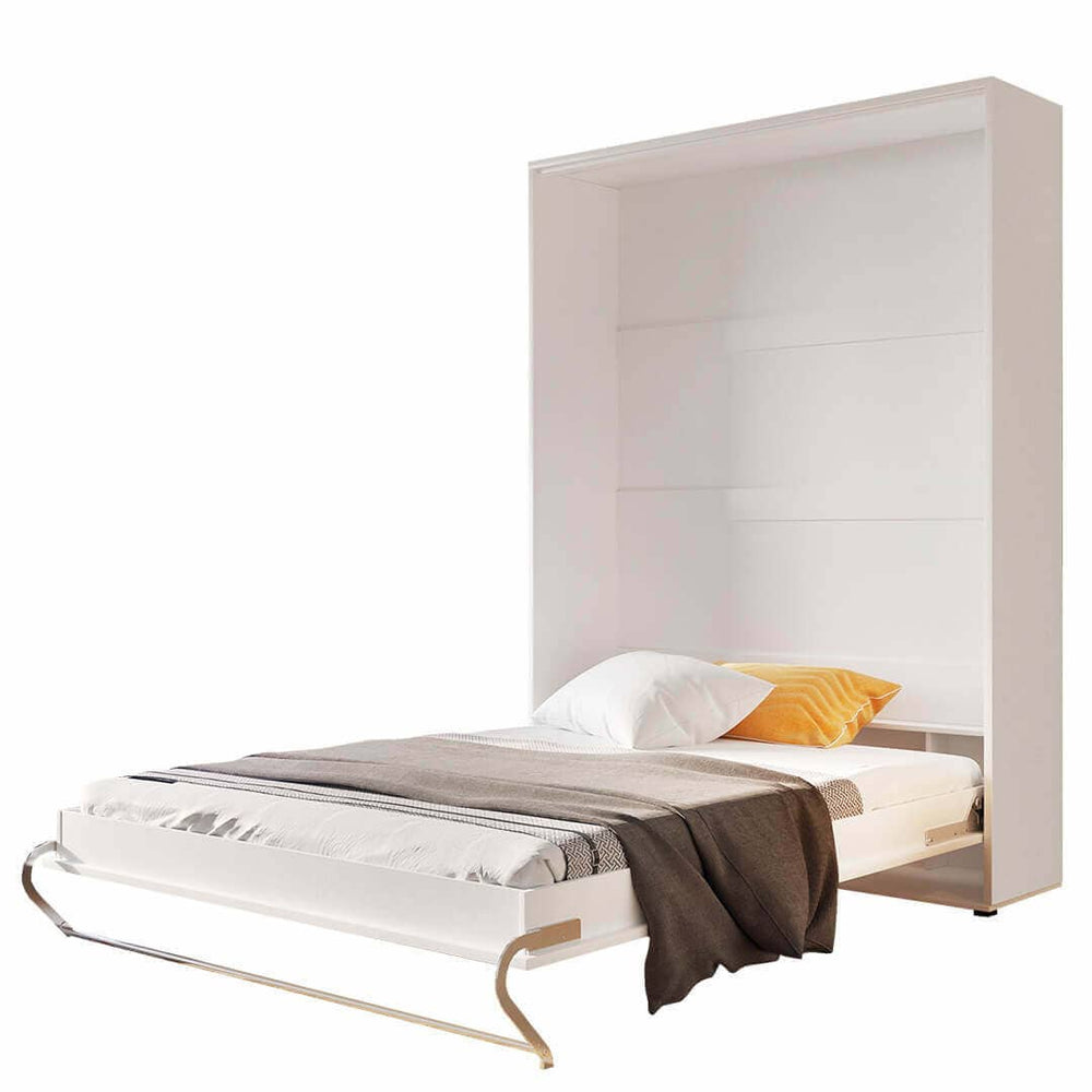 Kira Vertical Wall Bed Concept 140cm White Gloss CP-01