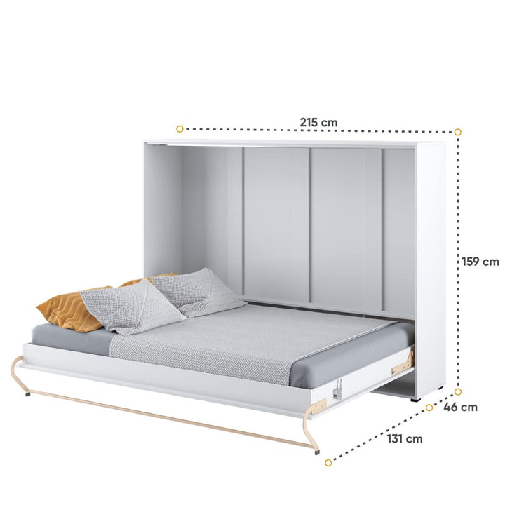 Auriel Horizontal Wall Bed Concept 140cm White Matt CP-04