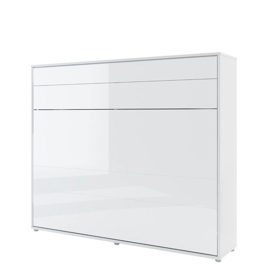 Serrano Horizontal Wall Bed Concept 160cm White Gloss BC-14