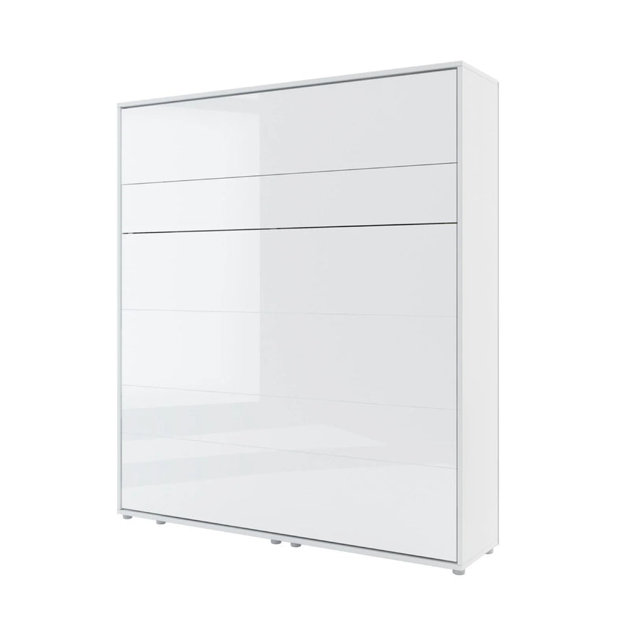 Belah Vertical Wall Bed Concept 180cm White Gloss BC-13