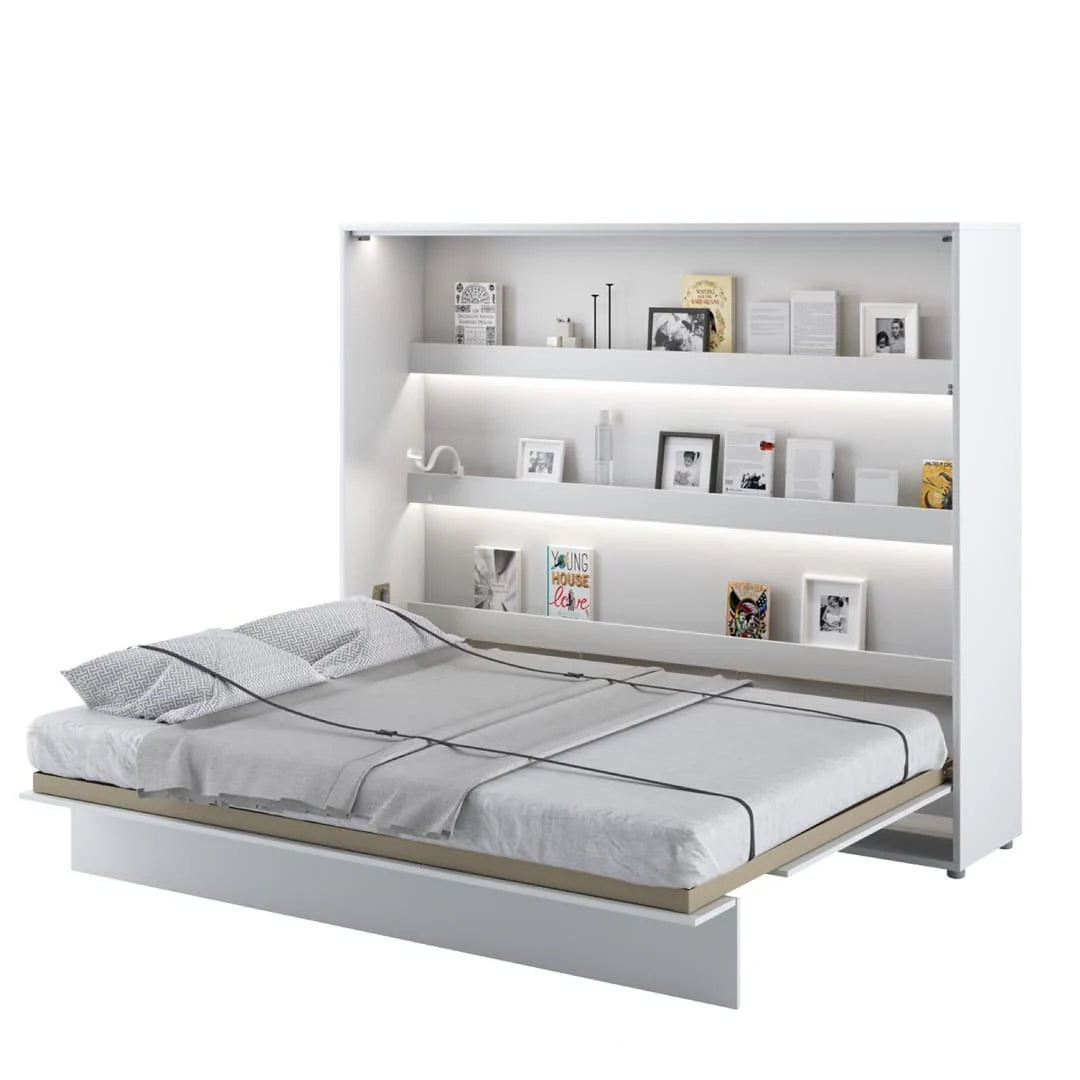 Serrano Horizontal Wall Bed Concept 160cm White Matt BC-14