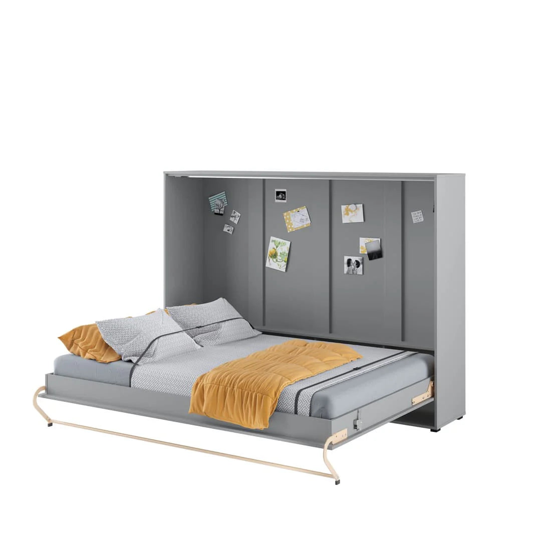 Auriel Horizontal Wall Bed Concept 140cm Grey Matt CP-04