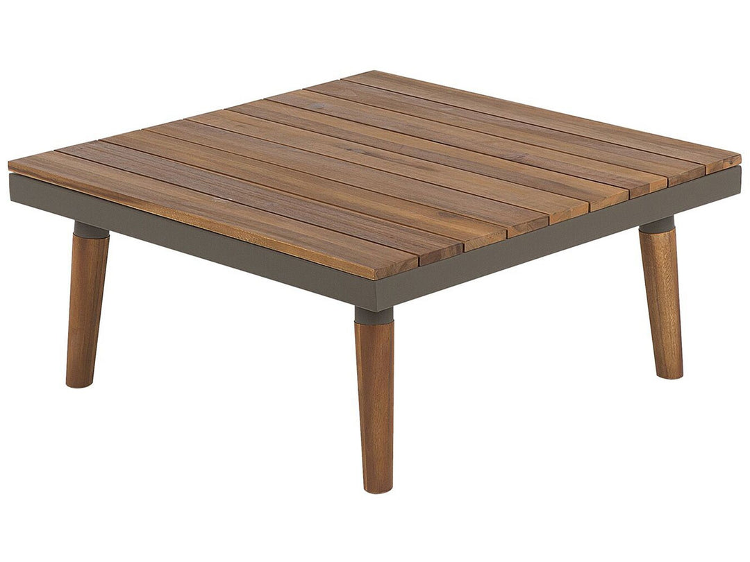 Corato Garden Corner Sofa with Table 5 Seater Acacia Wood Grey