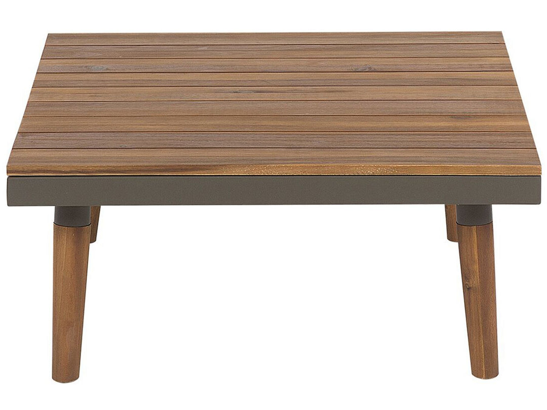 Corato Garden Corner Sofa with Table 5 Seater Acacia Wood Grey