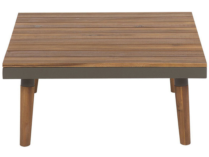 Corato Garden Corner Sofa with Table 5 Seater Acacia Wood Grey