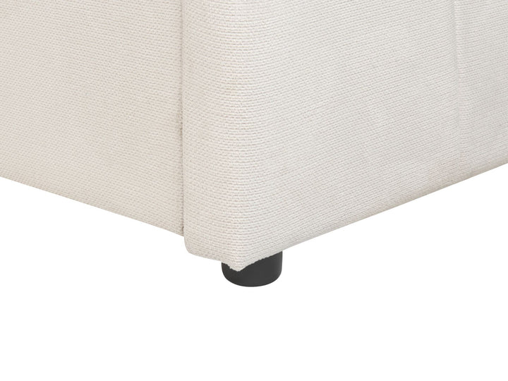 Fabric EU Single Daybed Light Beige Vittel