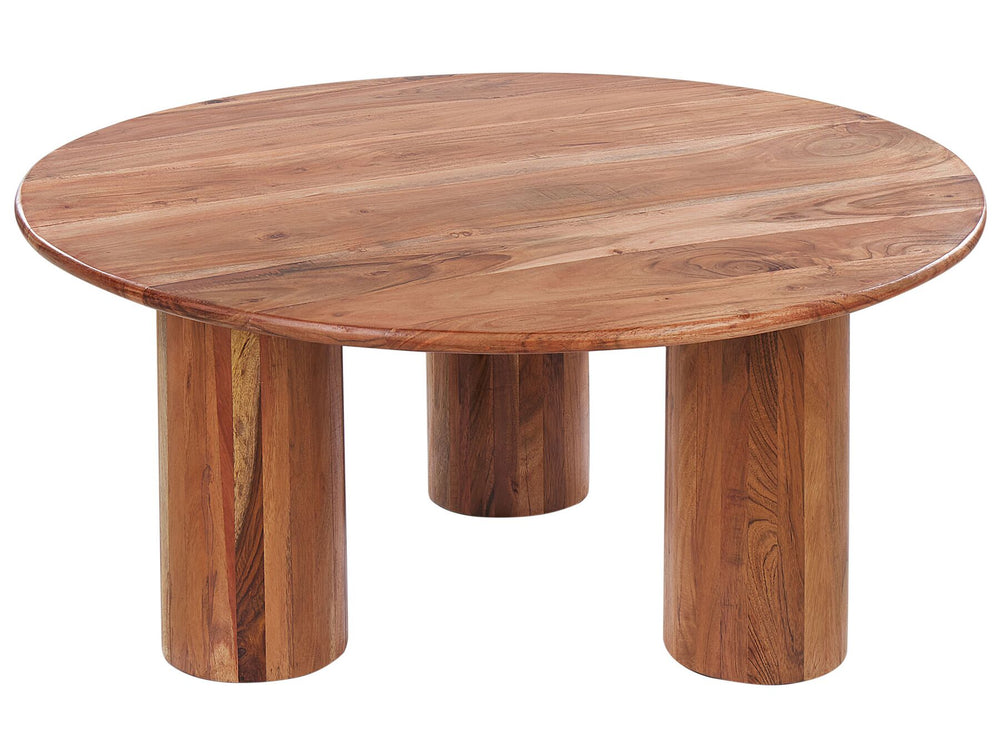 Acacia Wood Coffee Table Light COLINA