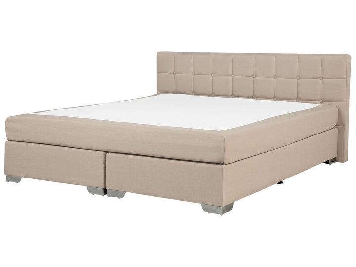 Admiral Fabric EU Super King Size Divan Bed Beige