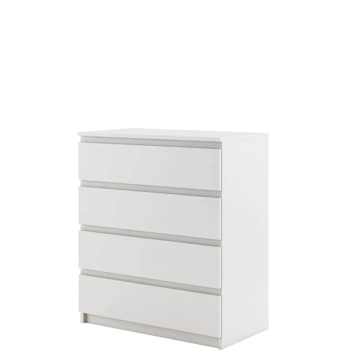 Idea 06 Contemporary Chest Of Drawers 4 Drawers White 