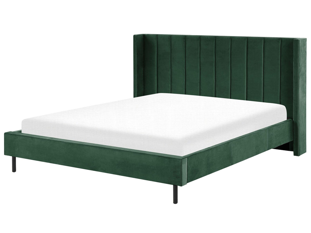 Velvet EU Super King Size Bed Green Villette