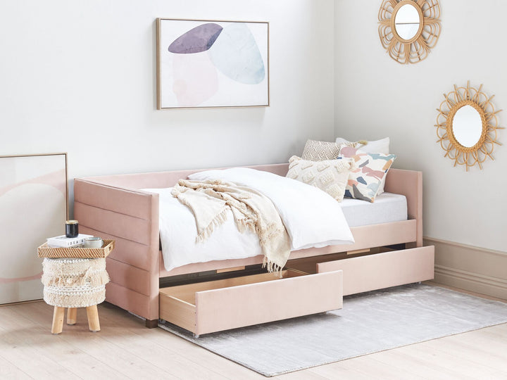 Marray Velvet EU Single Daybed Pink