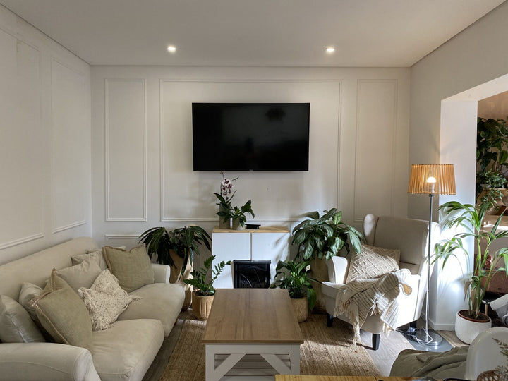 Amethy Coffee Table with Shelf White and Light Wood