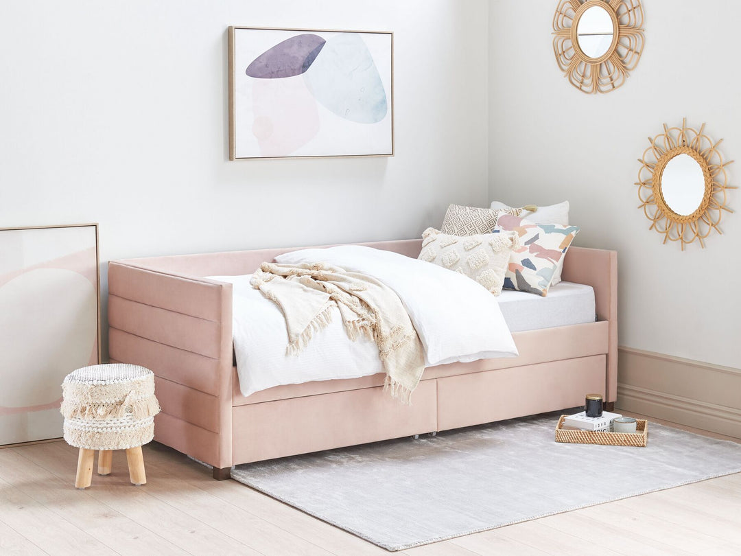 Marray Velvet EU Single Daybed Pink