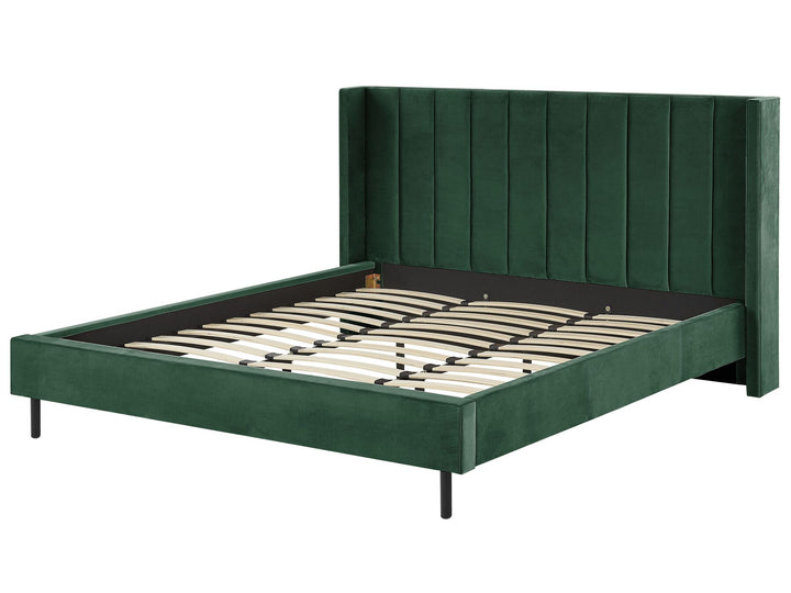 Velvet EU Super King Size Bed Green Villette