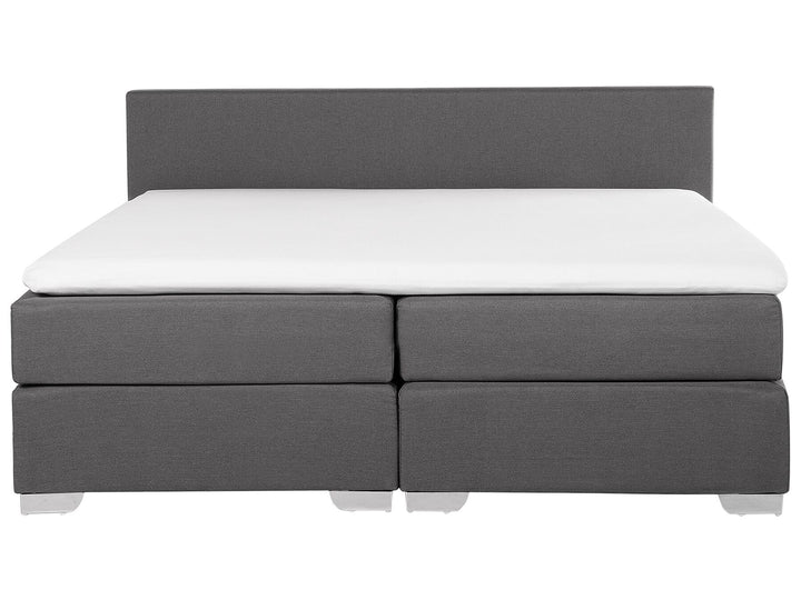 Fabric EU Super King Size Divan Bed Grey President