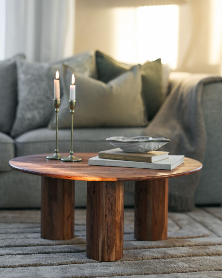 Cristyle Acacia Wood Coffee Table Light