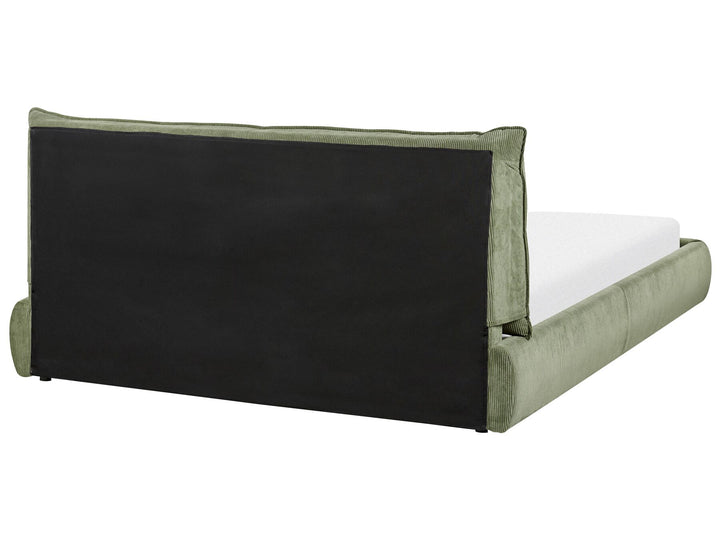 Vinay Corduroy EU King Size Bed Green