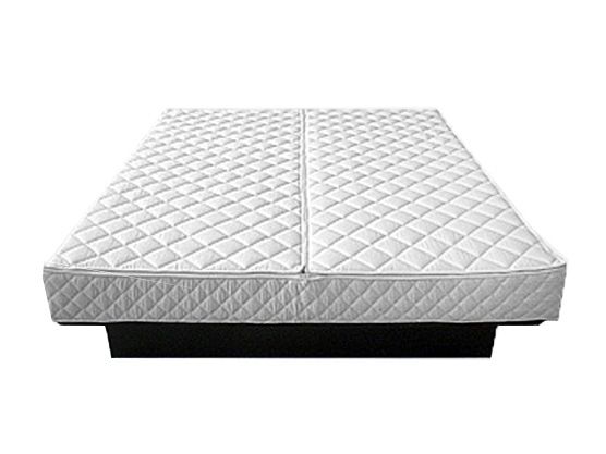 EU Super King Size Faux Leather Headboard Waterbed White Zen