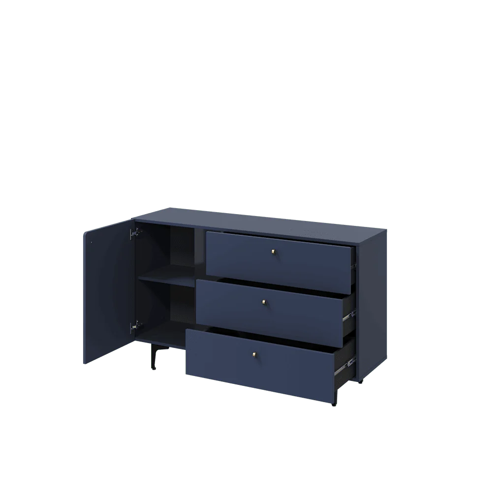 Sideboard Cabinet 138cm Navy Milano