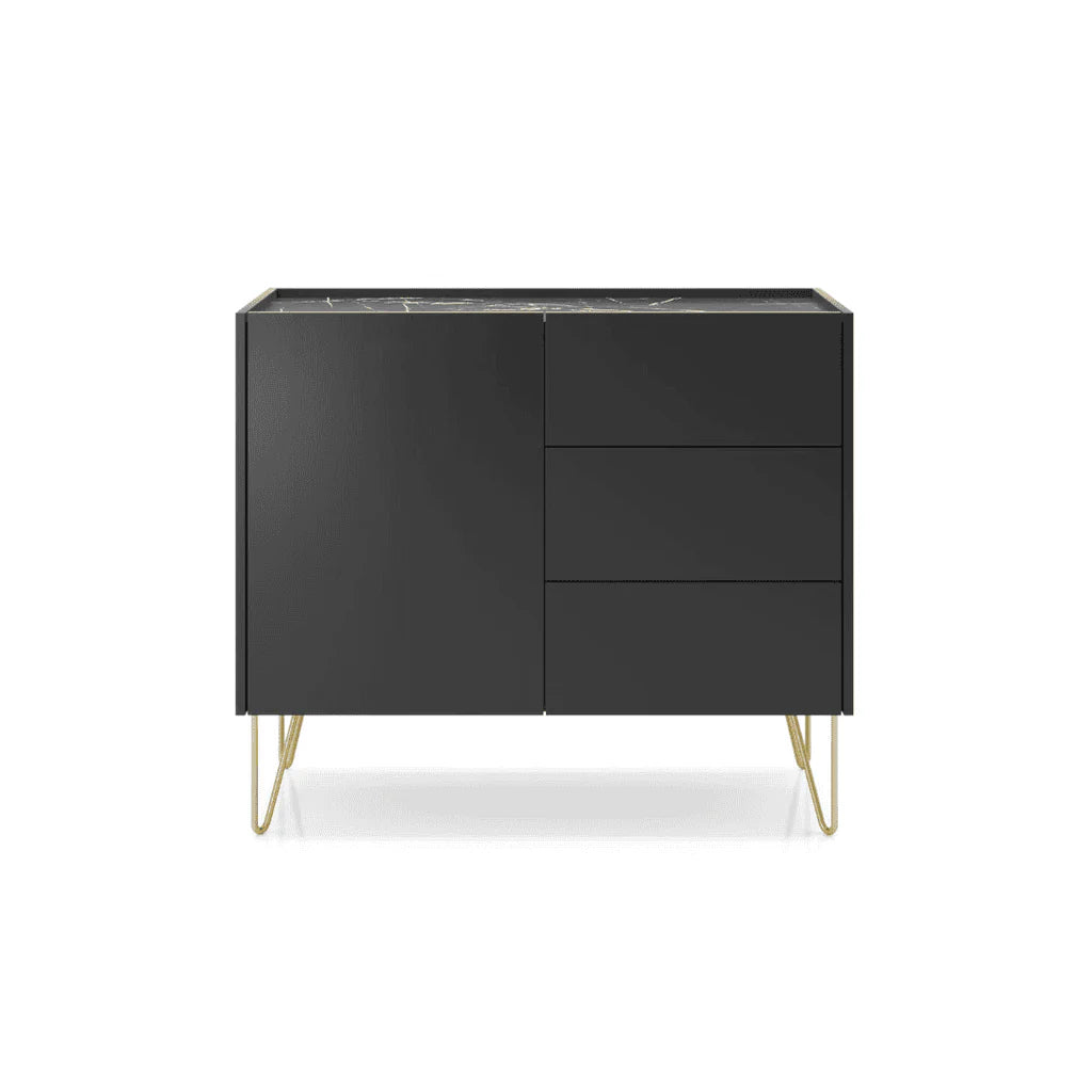 Sideboard Cabinet 97cm Black Harmony