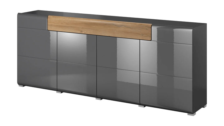 Sideboard Cabinet Grey Gloss Toledo 25