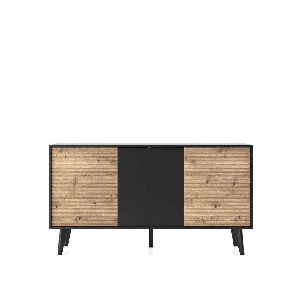 Large Sideboard Cabinet 154cm Black Willow